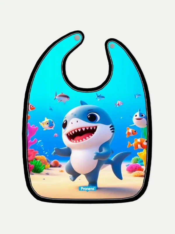 Babero microfibra impermeable Baby Shark