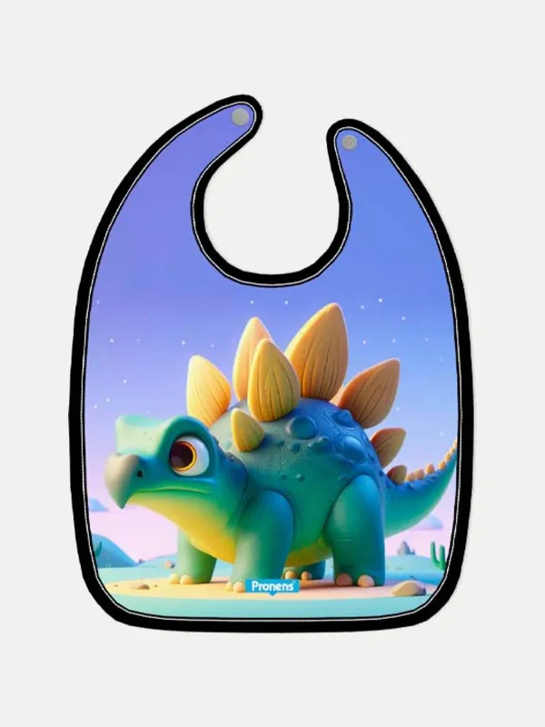 Babero microfibra impermeable Stegosaurus