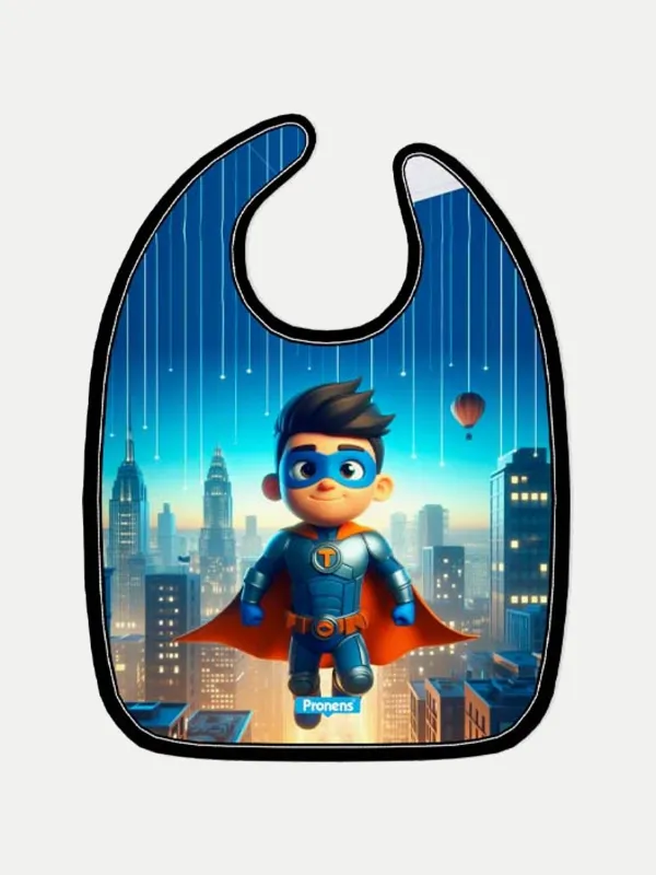 Babero microfibra impermeable Superhéroe