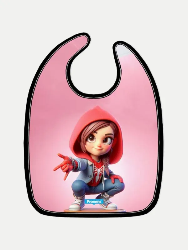 Babero microfibra impermeable Spider Girl