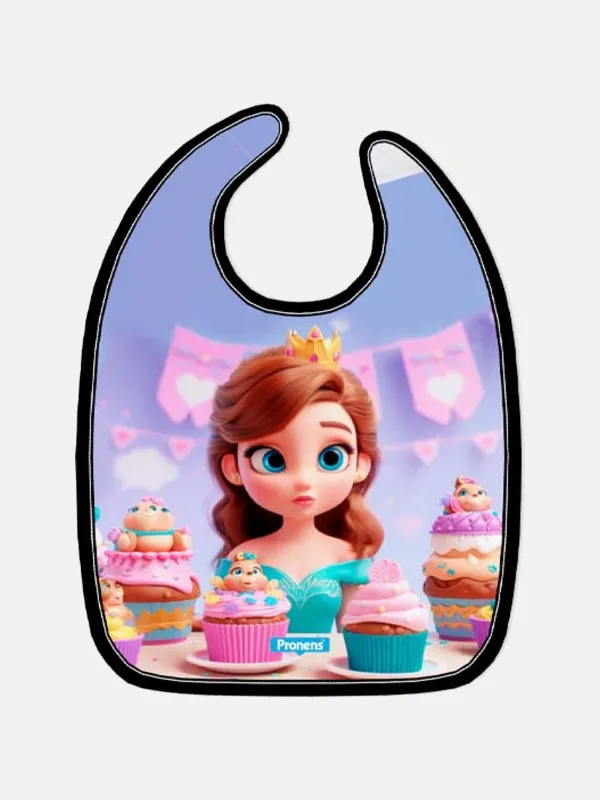 Babero microfibra impermeable Cupcakes