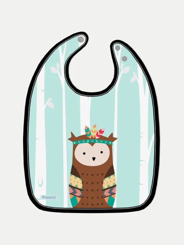 Babero bebé Búho tribal