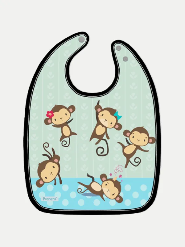 Babero bebé 5 Little Monkeys