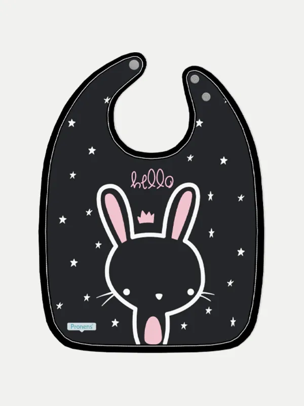 Babero bebé Lapin noir