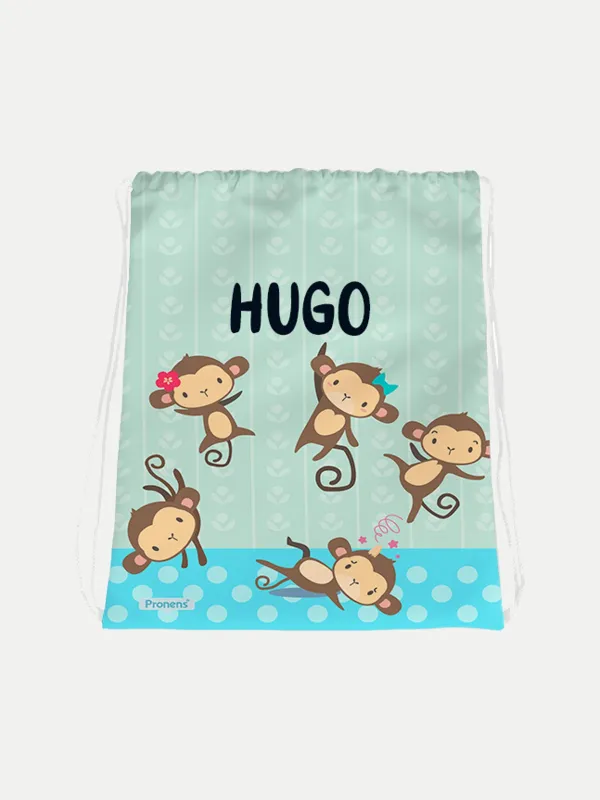 Bolsa mochila guardería personalizada Five little monkeys