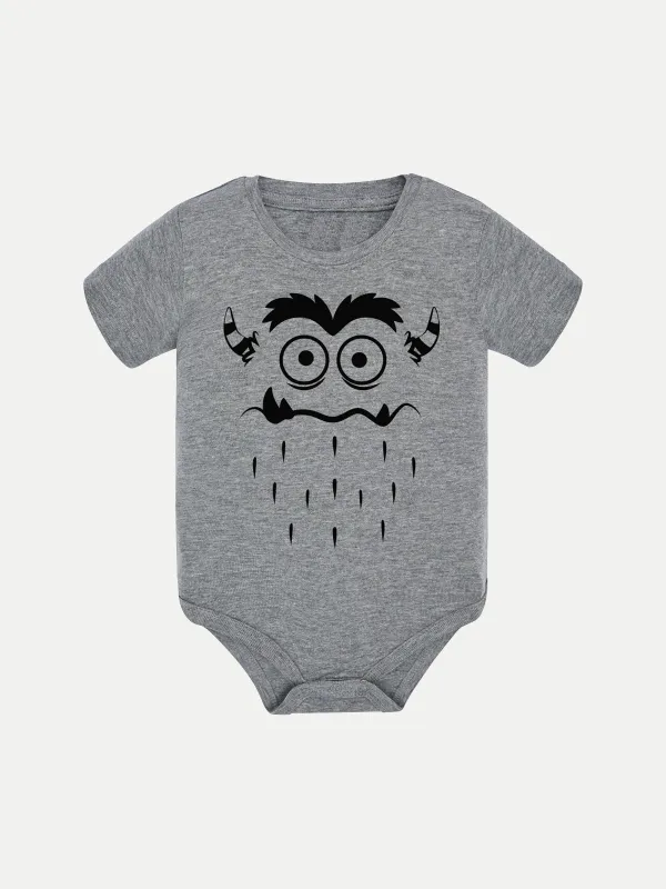 Body bebé Monstruo gris