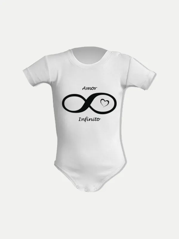 Body bebé Amor infinito blanco