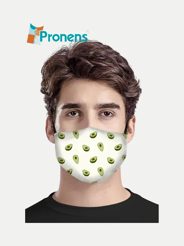 Mascarilla higiénica Aguacates