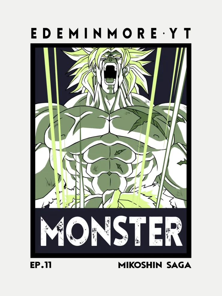 Camiseta Oversize de colección Ede Minmore Mikoshin Saga Broly - Episode 11, foto 3