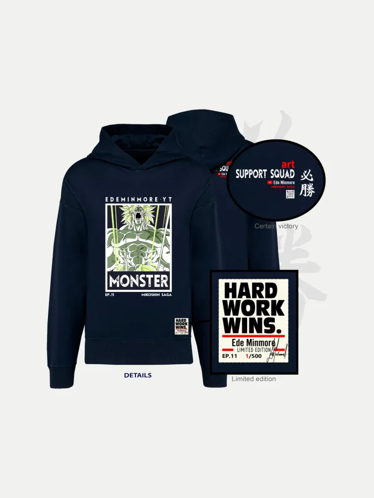 Colección Sudadera oversize con capucha edición limitada Broly Mikoshin Saga Episode 11 - Ede Minmore