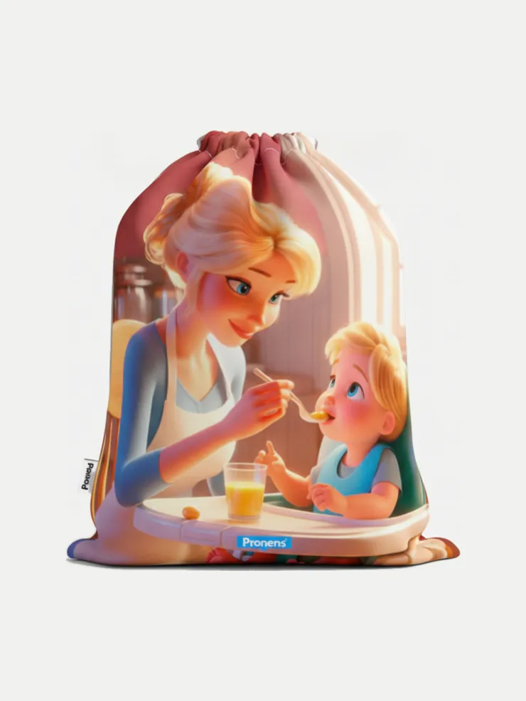Bolsa impermeable Mamá, vista de la bolsa cerrada