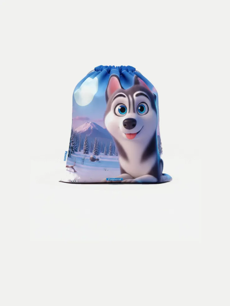 Bolsa guardería impermeable Husky, vista de la bolsa cerrada