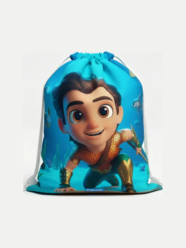 Bolsa impermeable guardería Aqua, vista de la bolsa cerrada