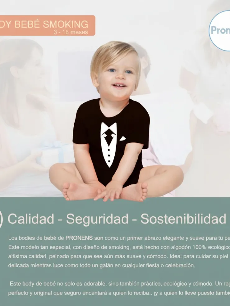 Body bebé Traje Smoking, foto 4