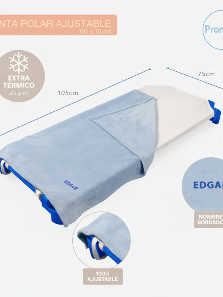 Manta polar para cuna y hamaca escolar