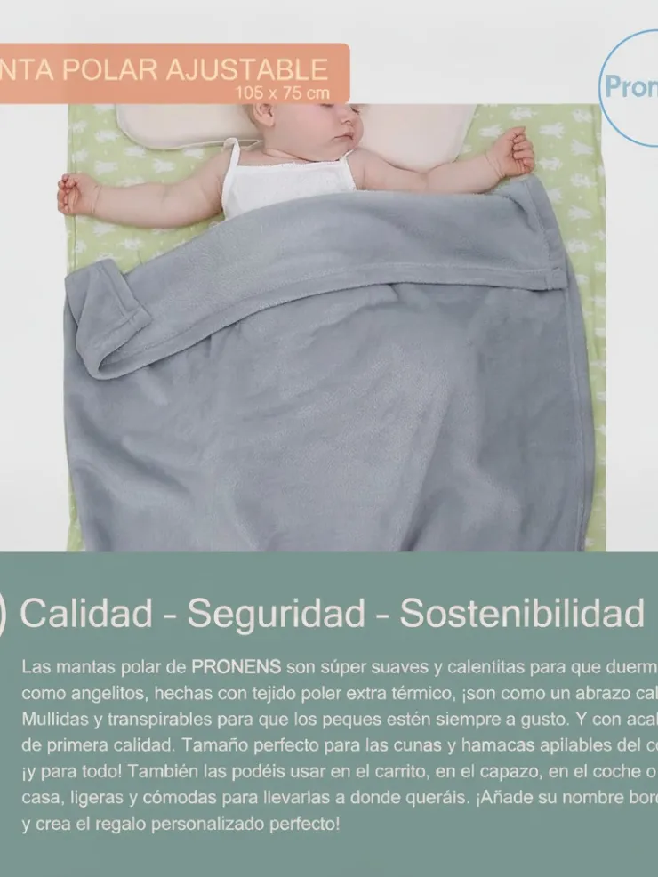 Manta polar para cuna y hamaca escolar, foto 5