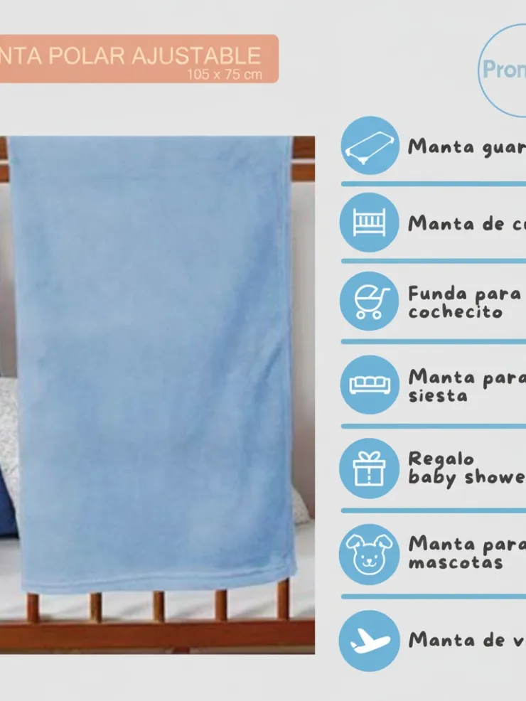 Manta polar para cuna y hamaca escolar, foto 6