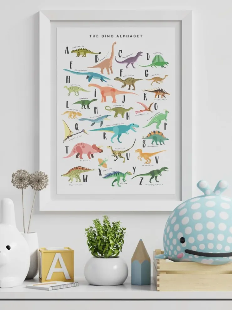 Lamina decorativa Dinosaurios Alfabeto, foto 3