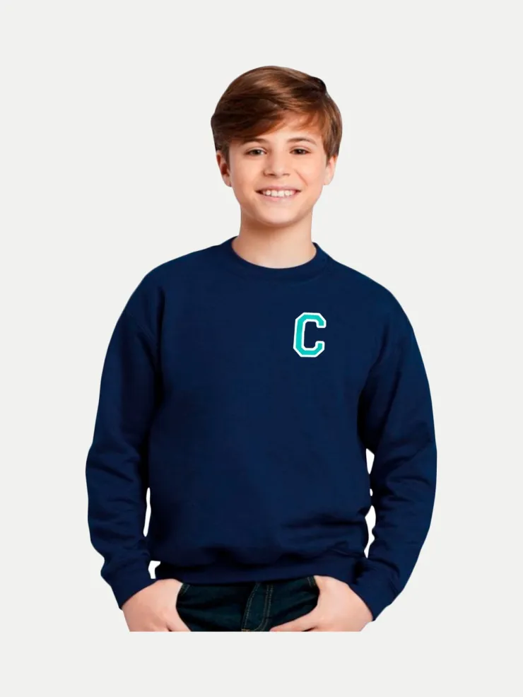 Sudadera marino personalizada con iniciales