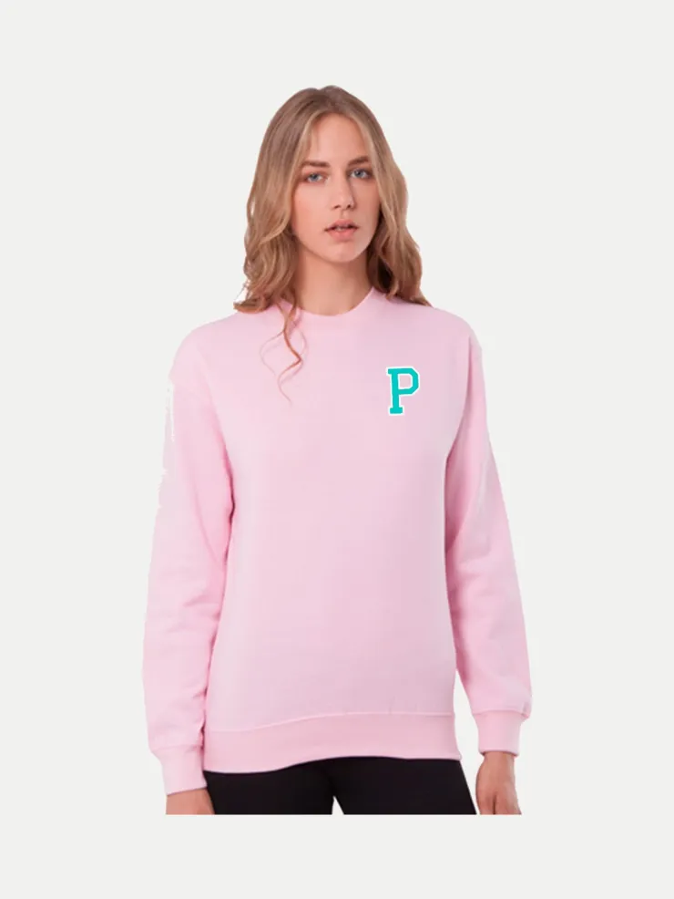 Sudadera rosa personalizada con iniciales, foto 3