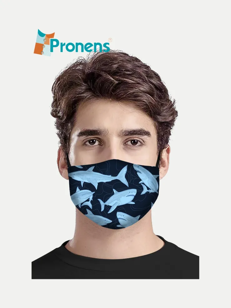 Mascarilla higiénica Tiburón